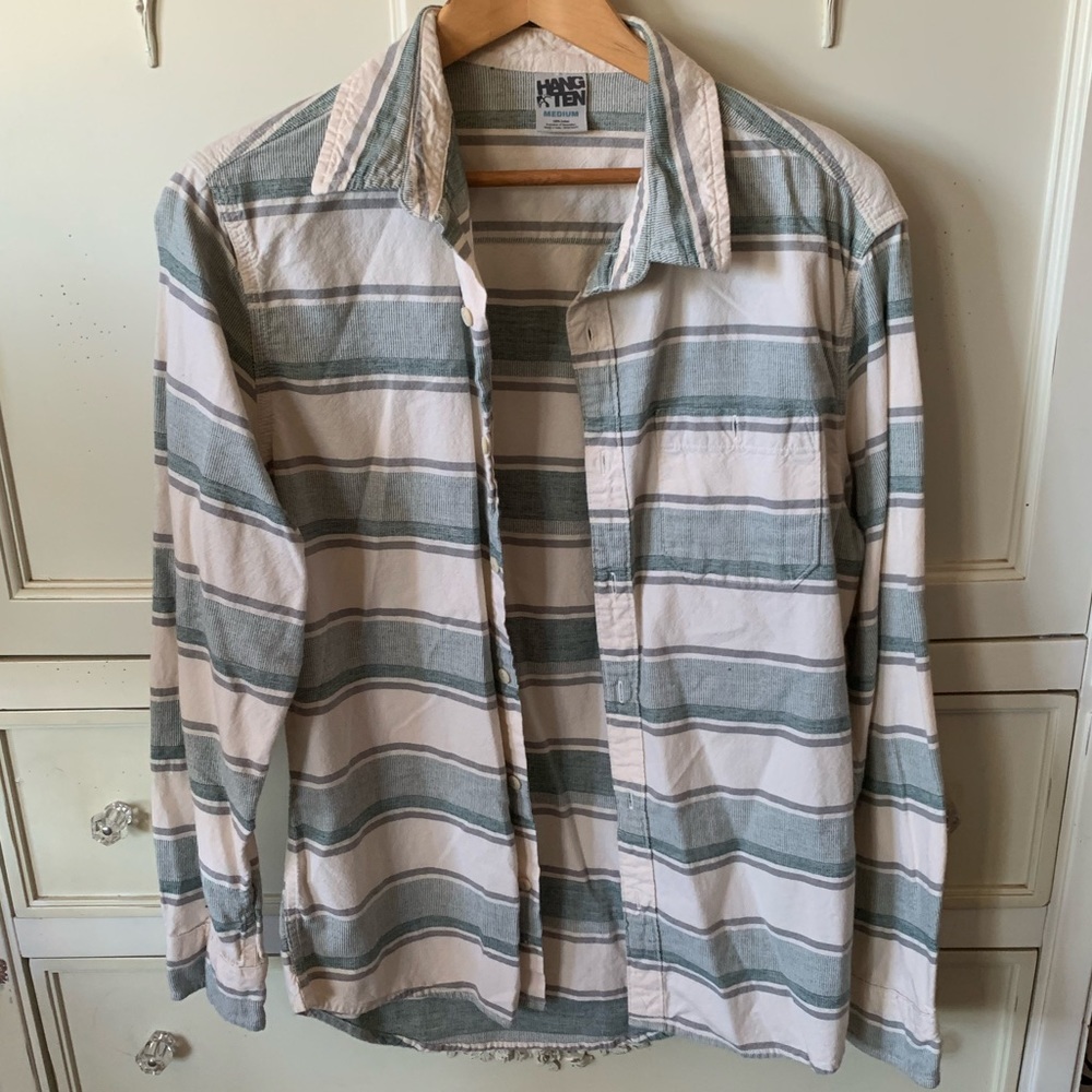 Hang Ten linen casual button down
